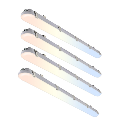 IP66 ETL FCC 15W-100W 蒸気三極防光 LED フラット三極防光 バッテン 倉庫 食品粉 工場 冷蔵庫