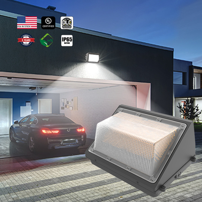 スリム LED ウォールパックライト モーションセンサー 40W-120W 調度調整可能な 3CCT と 3 電力調整可能