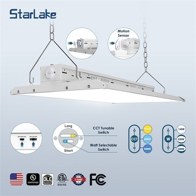 耐久性80W 110W 165W 220W 225W 300W LED線形ハイベイライト 懸垂装置 13000lm アルミ灯具